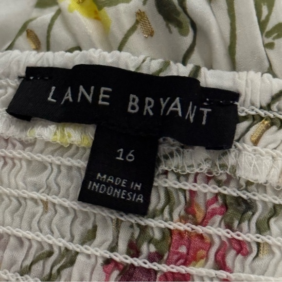 Lane Bryant Floral Off-Shoulder Maxi Dress Size 16 - Picture 9 of 10